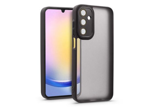 Haffner Variete tok kameravédő lencsevédő üveggel - Samsung SM-A256 Galaxy A25 5G - fekete
