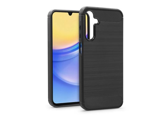 Haffner Carbon szilikon tok - Samsung A155 Galaxy A15 4G/5G - fekete