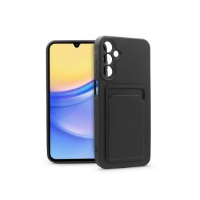   Haffner Card Case kártyatartós szilikon tok - Samsung A155 Galaxy A15 4G/5G - fekete