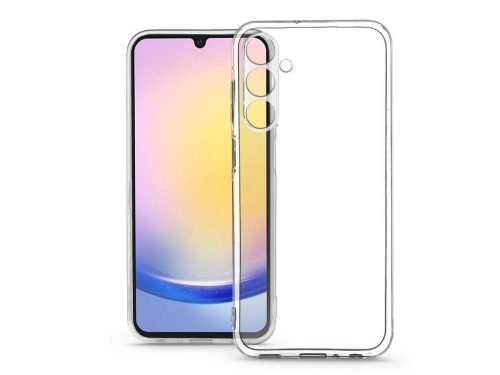 Haffner Clear Case Box kameravédős szilikon tok - Samsung SM-A256 Galaxy A25 5G - átlátszó