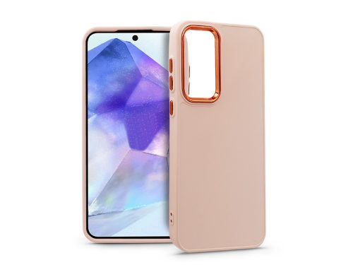 Haffner Frame szilikon tok - Samsung SM-A556 Galaxy A55 5G - pink