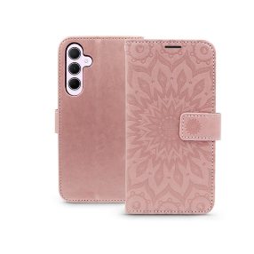   Haffner Mezzo Book Flip oldalra nyíló tok - Samsung SM-A356 Galaxy A35 5G - mandala rosegold