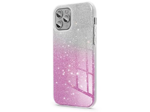 Haffner Shining szilikon tok - Samsung SM-A356 Galaxy A35 5G - ezüst/pink