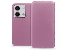   Dual Pocket Flip bőrtok - Xiaomi Redmi Note 13 5G - rózsaszín