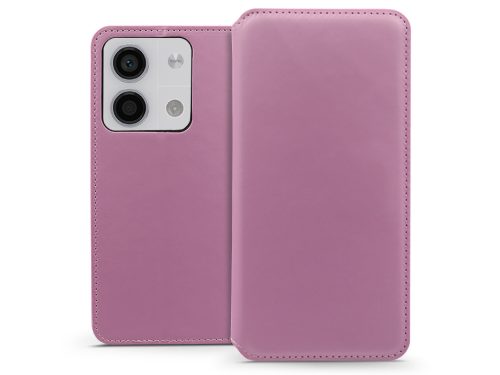 Haffner Dual Pocket Flip oldalra nyíló tok - Xiaomi Redmi Note 13 5G - pink