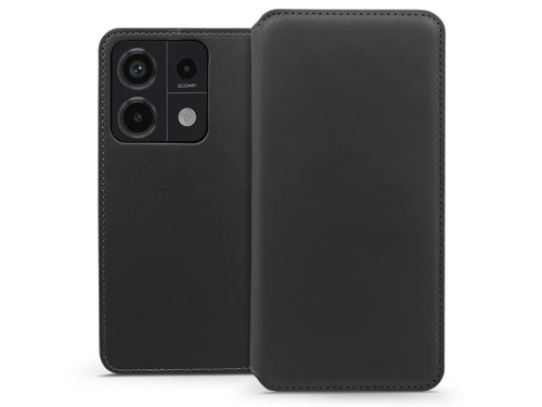 Haffner Dual Pocket Flip oldalra nyíló tok - Xiaomi Redmi Note 13 Pro 5G/Poco X6 5G - fekete