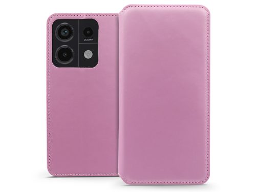 Haffner Dual Pocket Flip oldalra nyíló tok - Xiaomi Redmi Note 13 Pro 5G/Poco X6 5G - pink