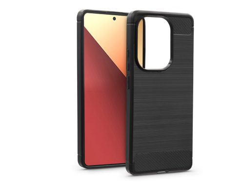 Haffner Carbon szilikon tok - Xiaomi Redmi Note 13 Pro 4G/Poco M6 Pro 4G - fekete