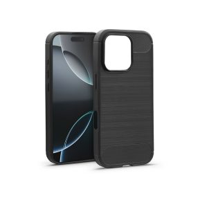   Haffner Carbon szilikon tok - Apple iPhone 16 Pro Max - fekete