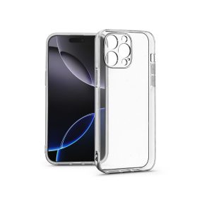   Haffner Clear Case kameravédős szilikon tok - Apple iPhone 16 Pro - átlátszó
