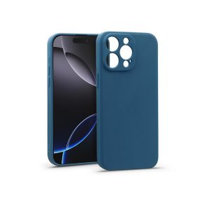 Haffner Matt szilikon tok - Apple iPhone 16 Pro - kék
