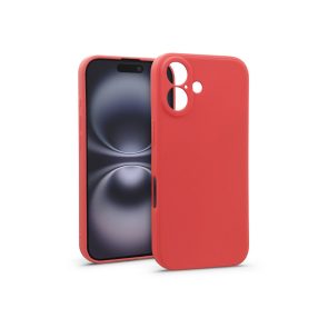Haffner Soft szilikon tok - Apple iPhone 16 - piros