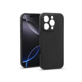 Haffner Soft szilikon tok - Apple iPhone 16 Pro - fekete