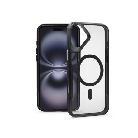   Haffner Ergofit Newzone Magsafe szilikon tok - Apple iPhone 16 Plus - fekete/átlátszó