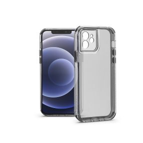   Haffner Matrix Clear kameravédős szilikon tok - Apple iPhone 12 - átlátszó