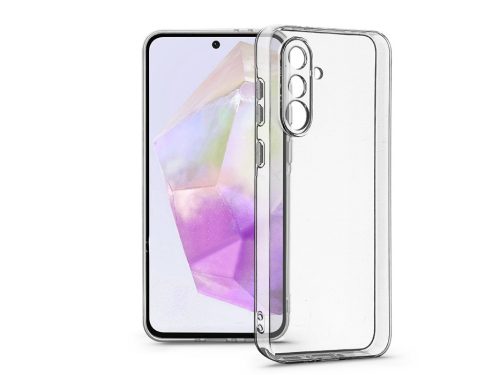 Haffner Clear Case kameravédős szilikon tok - Samsung SM-A366 Galaxy A36 5G - átlátszó