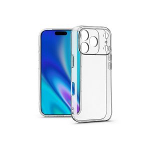   Haffner Clear Case kameravédős szilikon tok - Apple iPhone 17 Pro - átlátszó