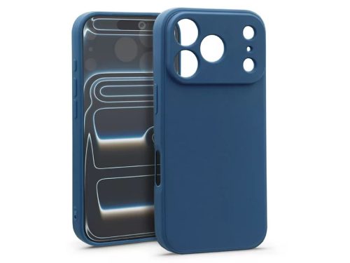 Haffner Matt szilikon tok - Apple iPhone 17 Pro - kék