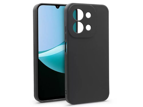 Haffner Matt szilikon tok - Xiaomi Redmi 15C - fekete