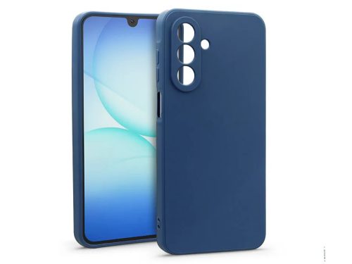 Haffner Matt szilikon tok - Samsung Galaxy A17 4G/A17 5G/A18 - kék