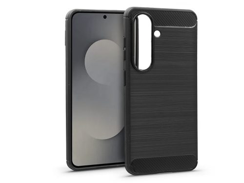 Haffner Carbon szilikon tok - Samsung SM-S942 Galaxy S26 - fekete