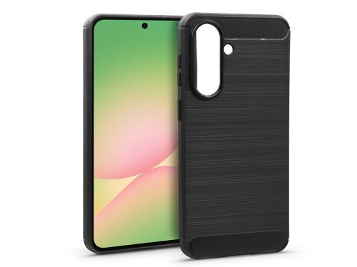 Haffner Carbon szilikon tok - Samsung SM-A576B Galaxy A57 5G - fekete