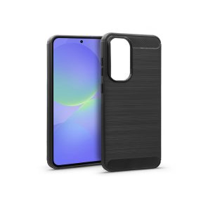   Haffner Carbon szilikon tok - Samsung SM-A376B Galaxy A37 5G - fekete