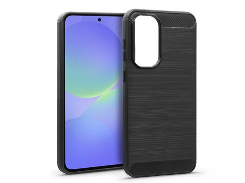 Haffner Carbon szilikon tok - Samsung SM-A376B Galaxy A37 5G - fekete