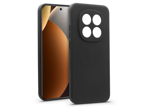 Haffner Matt szilikon tok - Xiaomi Redmi Note 15 Pro 5G - fekete