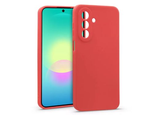 Haffner Soft szilikon tok - Samsung SM-A276 Galaxy A27 5G - piros