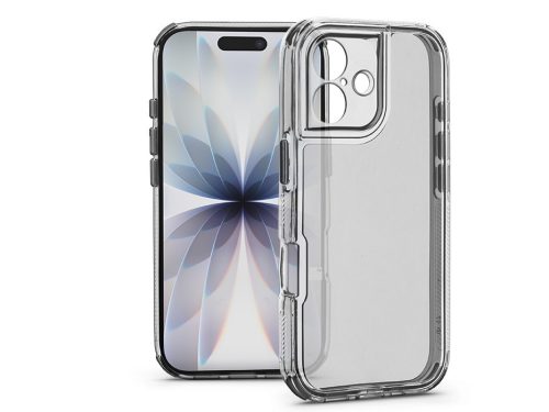 Haffner Matrix Clear kameravédős szilikon tok - Apple iPhone 17 - átlátszó