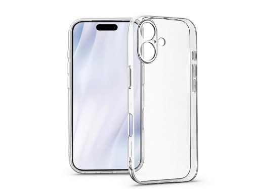 Haffner Clear Case kameravédős szilikon tok - Apple iPhone 17 - átlátszó