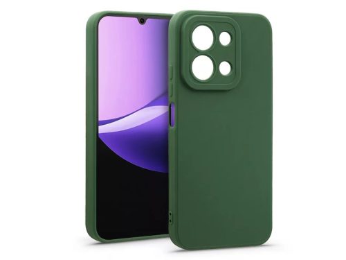 Haffner New Matt szilikon tok - Xiaomi Redmi 15C - sötét zöld