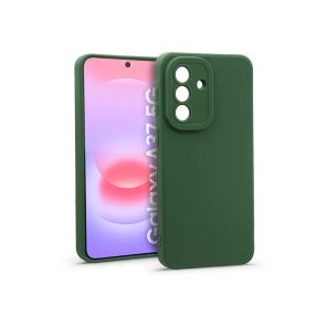   Haffner New Matt szilikon tok - Samsung SM-A376B Galaxy A37 5G - sötét zöld