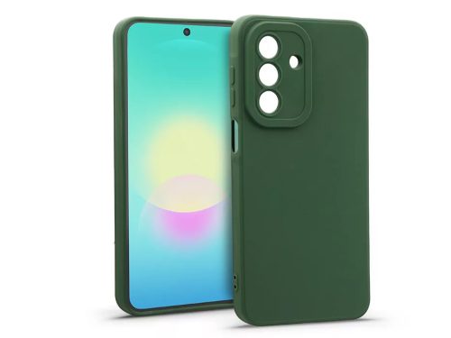 Haffner New Matt szilikon tok - Samsung SM-A276 Galaxy A27 5G - sötét zöld