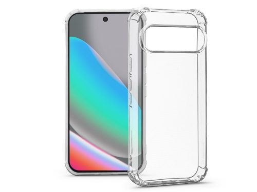 Haffner Anti Shock kamervédős szilikon tok - Google Pixel 10/10 Pro - átlátszó