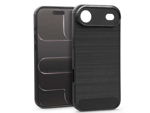 Haffner Carbon szilikon tok - Apple iPhone Air - fekete