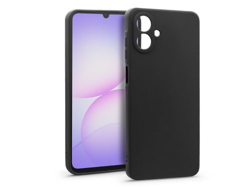 Haffner Matt szilikon tok - Samsung SM-A075 Galaxy A07 4G - fekete