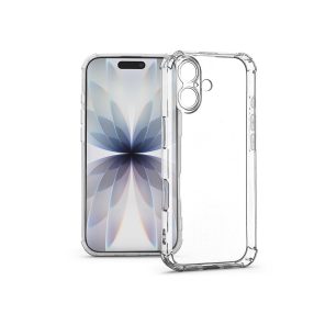   Haffner Anti Shock kamervédős szilikon tok - Apple iPhone 17 - átlátszó