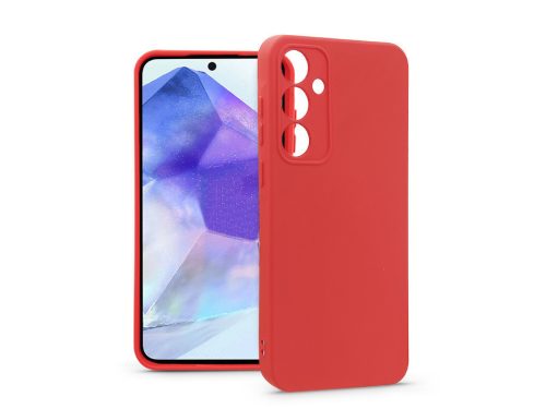 Haffner Soft szilikon tok - Samsung A556 Galaxy A55 - piros