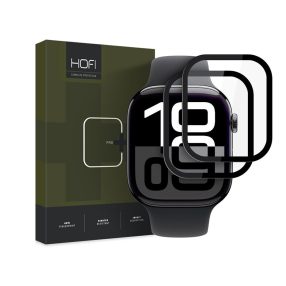   HOFI Hybrid Pro+ Glass - Apple Watch Series 10/11 (46 mm) üvegfólia - 2 db/cs - fekete