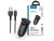 HOCO Z39 18W QC 2xUSB autós gyorstöltő adapter + USB/Lightning kábel 1m - fekete