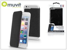   Apple iPhone 6 Plus/6S Plus hátlap - Muvit Crystal Folio - black