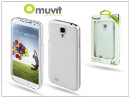 Samsung i9500 Galaxy S4 hátlap képernyővédő fóliával - Muvit Clear Back - transparent