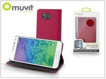   Samsung SM-G850 Galaxy Alpha flipes tok kártyatartóval - Muvit Slim and Stand - pink