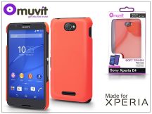  Sony Xperia E4 (E2104/E2105) hátlap - Made for Xperia Muvit Soft Touch - orange