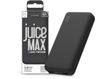   Univerzális hordozható, asztali akkumulátor töltő - Juice ECO MAX Power Bank - 2xUSB + Type-C - 20.000 mAh - fekete