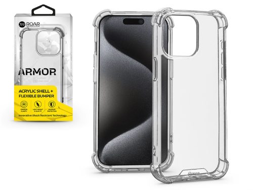 Roar Armor Gel szilikon tok - Apple iPhone 15 Pro Max - átlátszó