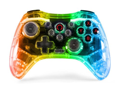 Konix Nintendo Switch/PC átlátszó LED vezeték nélküli kontroller