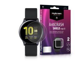 Samsung Galaxy Watch Active 2 (44 mm) ütésálló képernyővédő fólia - MyScreen Protector AntiCrash Shield Edge3D - 2 db/csomag - transparent